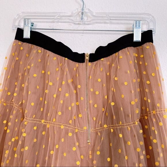Self-Portrait Polka Dot MIDI Skirt - Picture 9 of 13